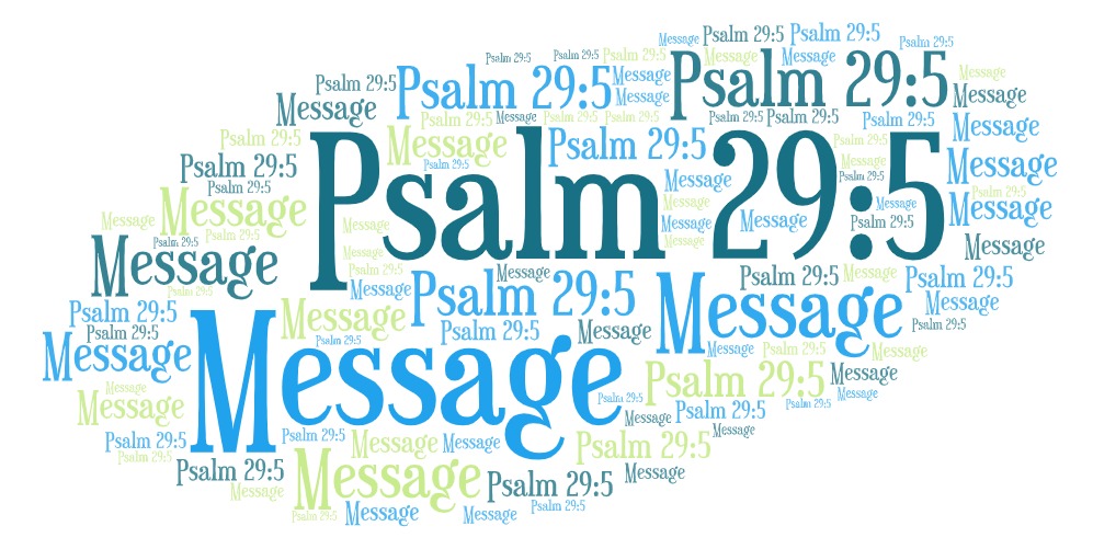 Psalm 29 5 Message