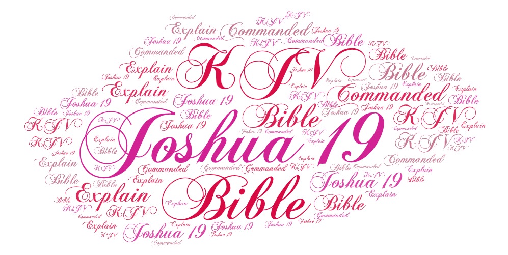 Joshua 19, KJV, Bible, Have I Not Commanded You, Explain
