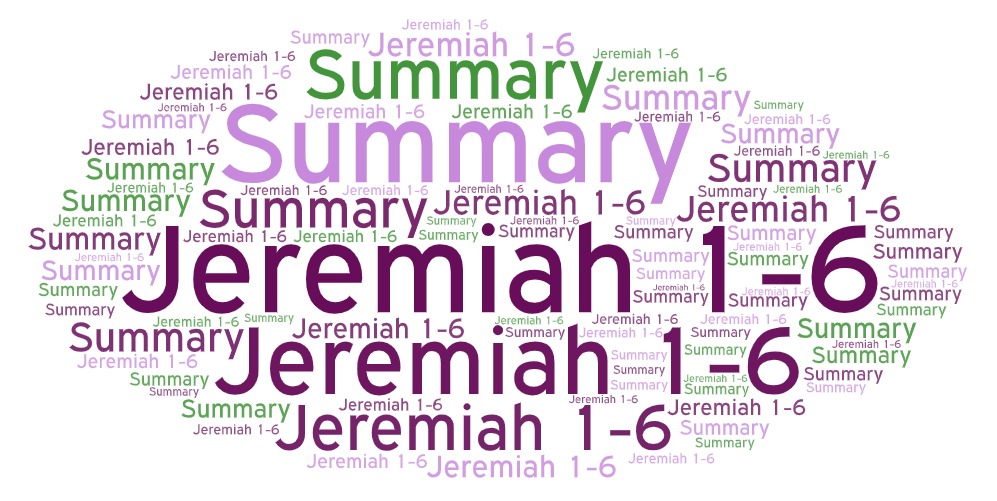 Jeremiah 1-6 Summary